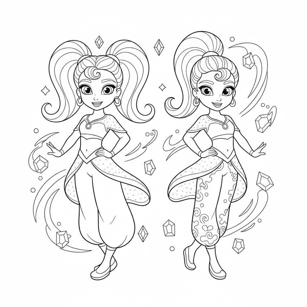 رسمة لامعة ومتألقة تلوين