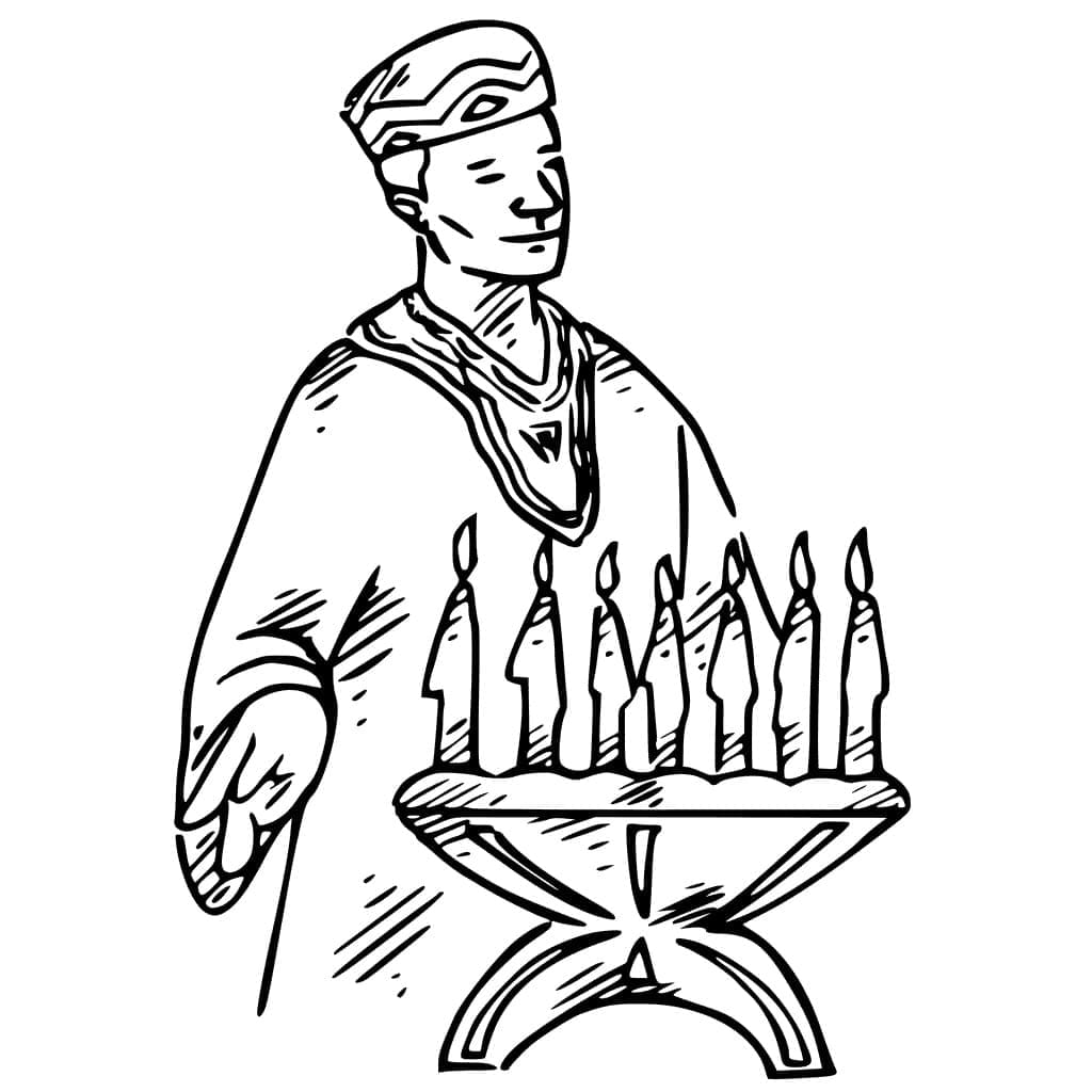 رسمة كوانزا تلوين