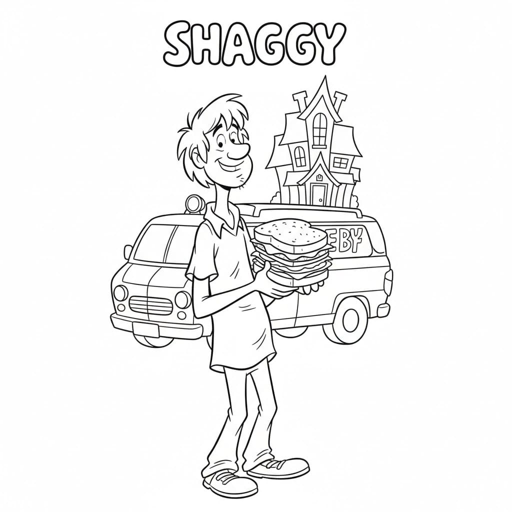 شاغي في سكوبي دو تلوين