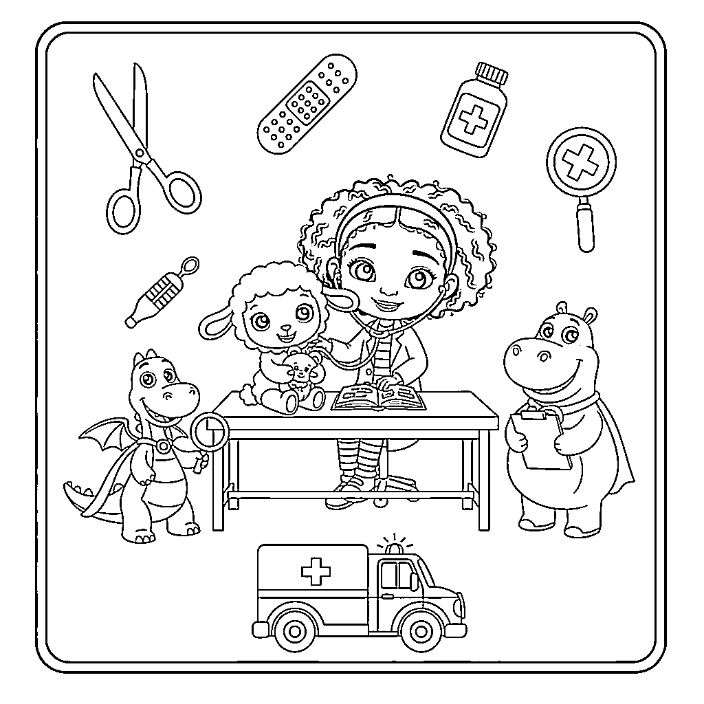 شخصية دكتور ماكستافينز تلوين