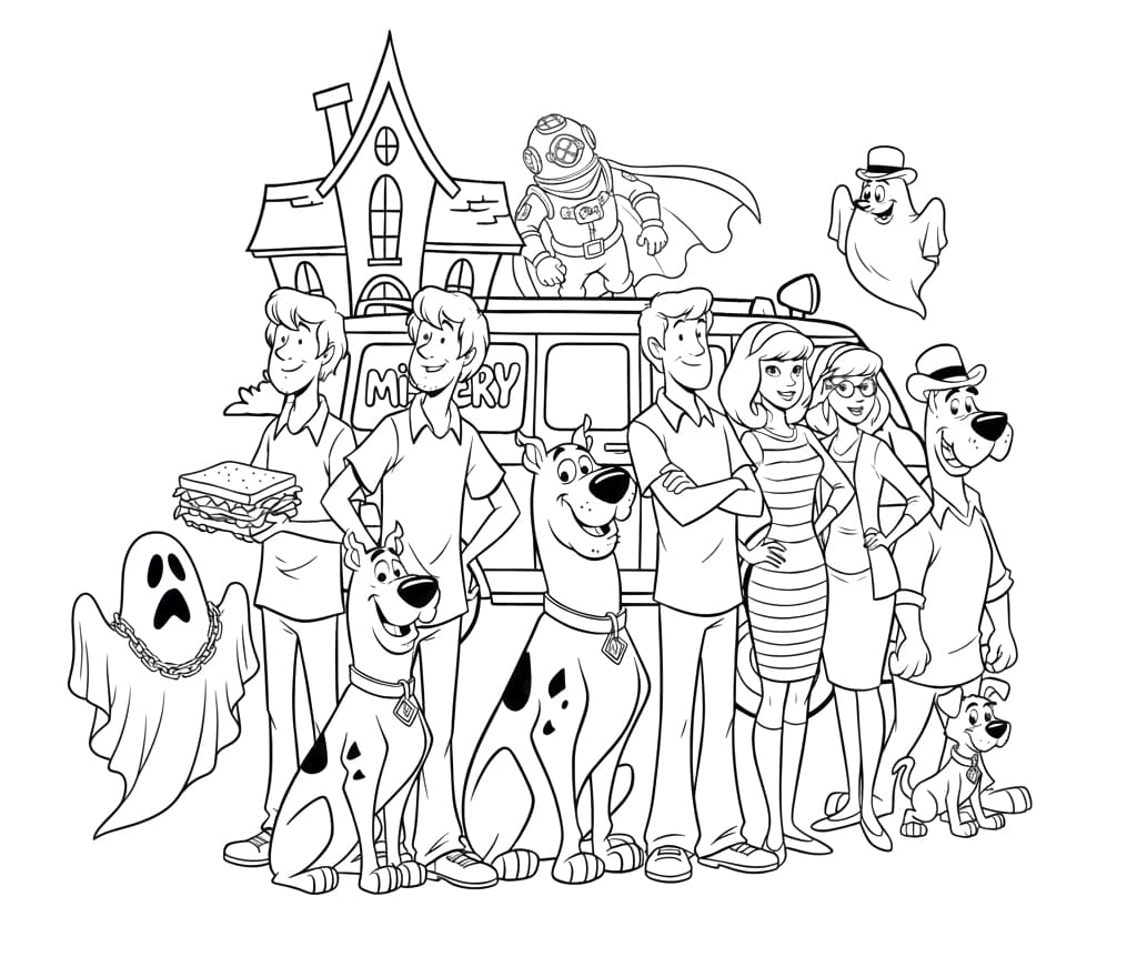 شخصية سكوبي دو تلوين