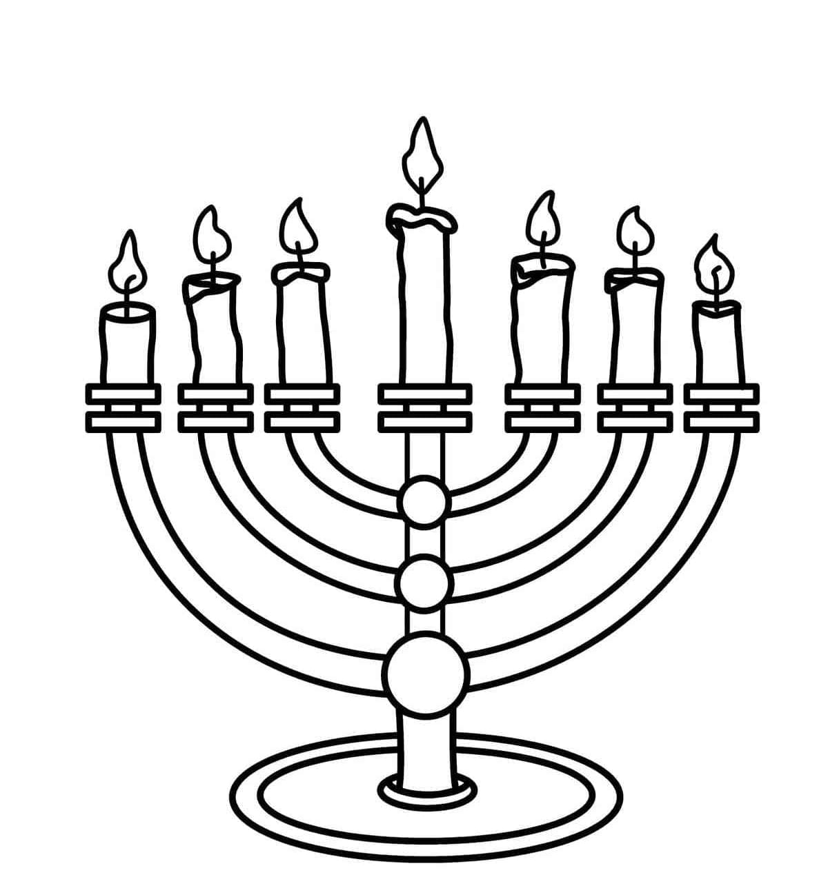 شموع كوانزا سهلة تلوين