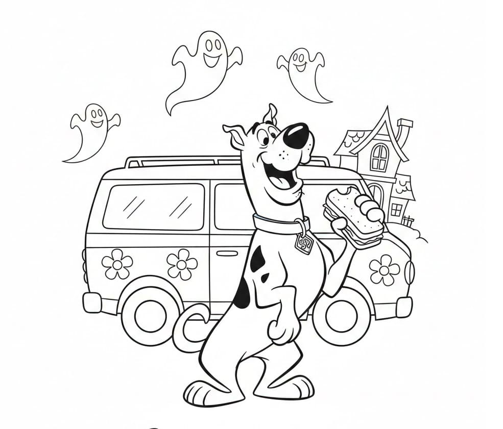 سكوبي دو لطيف تلوين