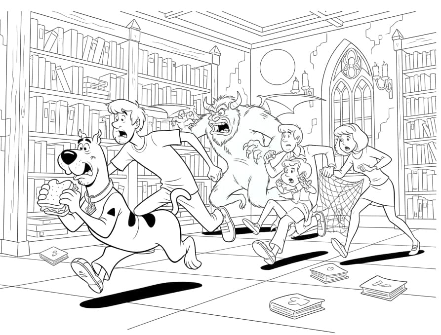 سكوبي دو مخيف تلوين