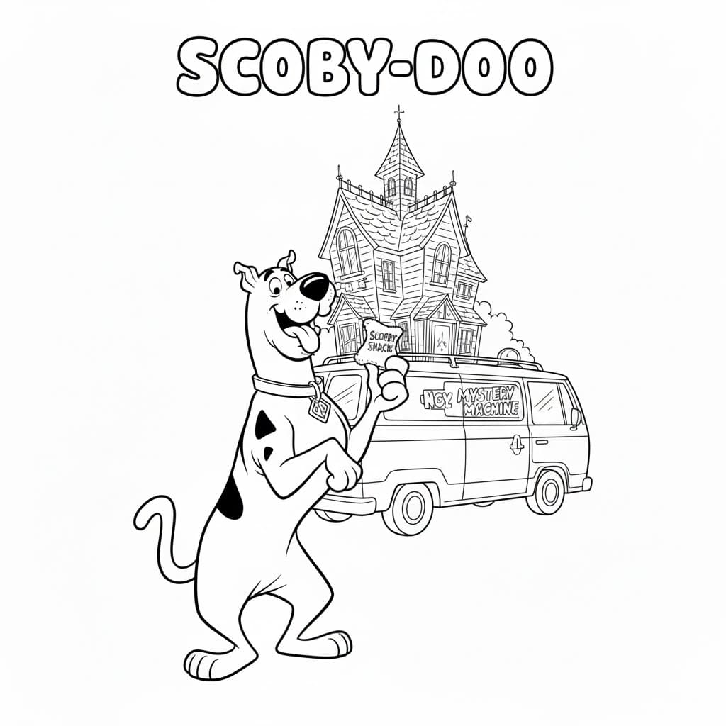 سكوبي دو سعيد تلوين