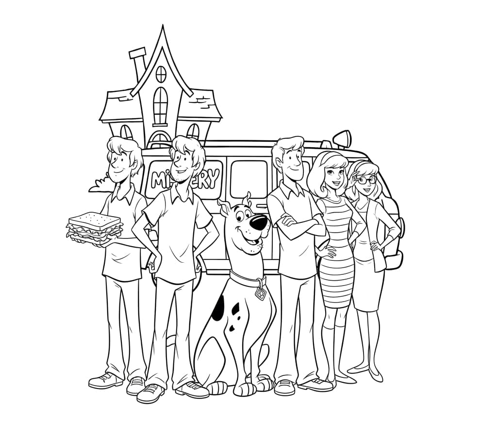 سكوبي دو وصديقه تلوين