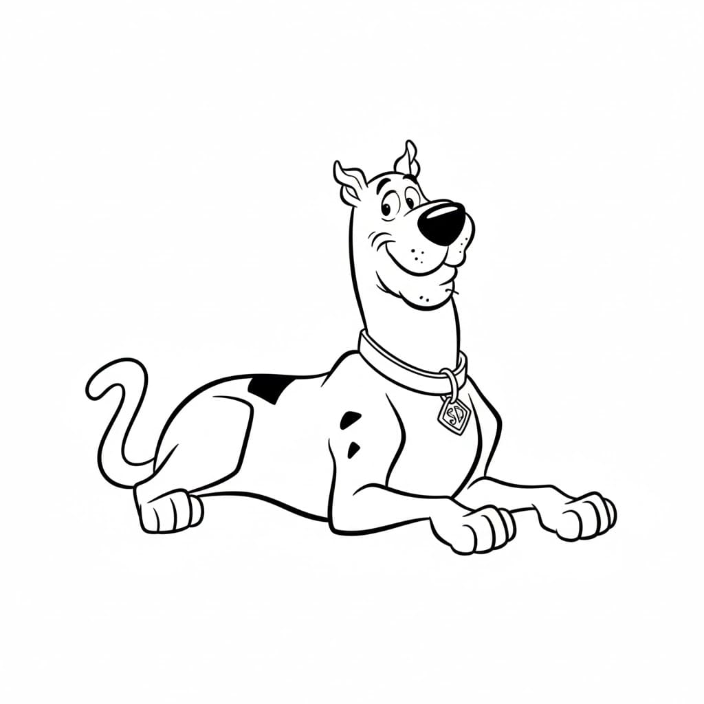 سكوبي دو يكذب تلوين