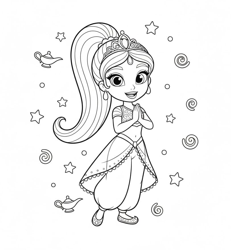 تألقي وتألقي بشكل مذهل تلوين