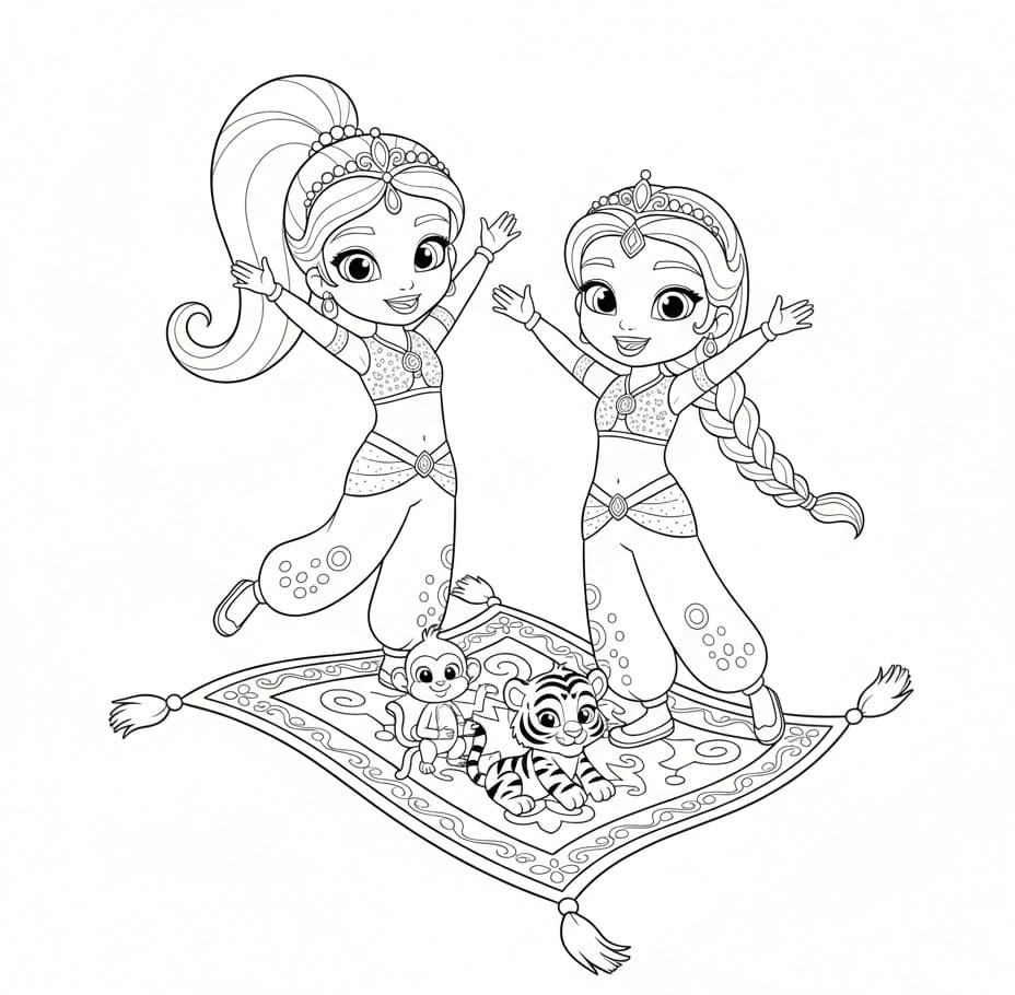 تألقي وتألقي يا جميلة تلوين