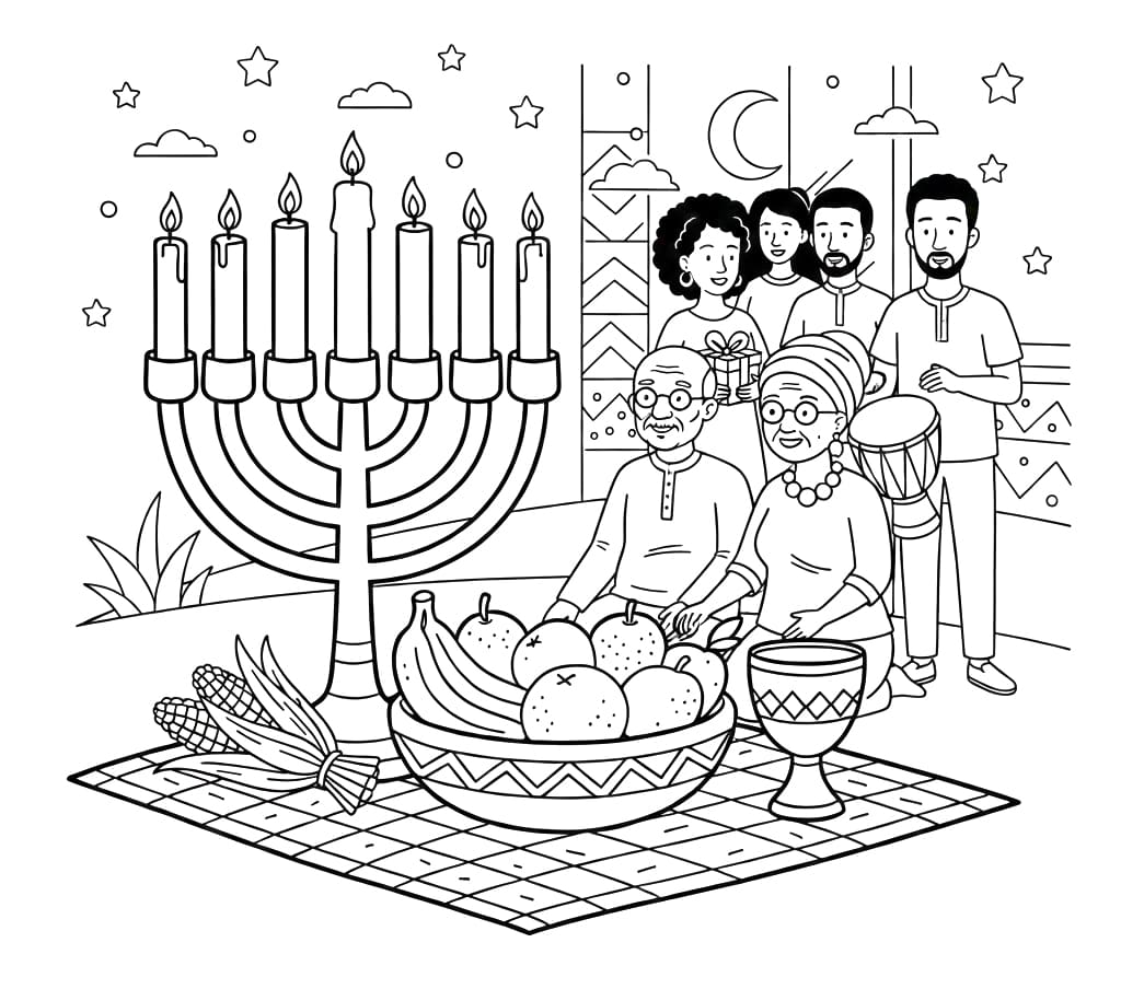 طبعة كوانزا تلوين