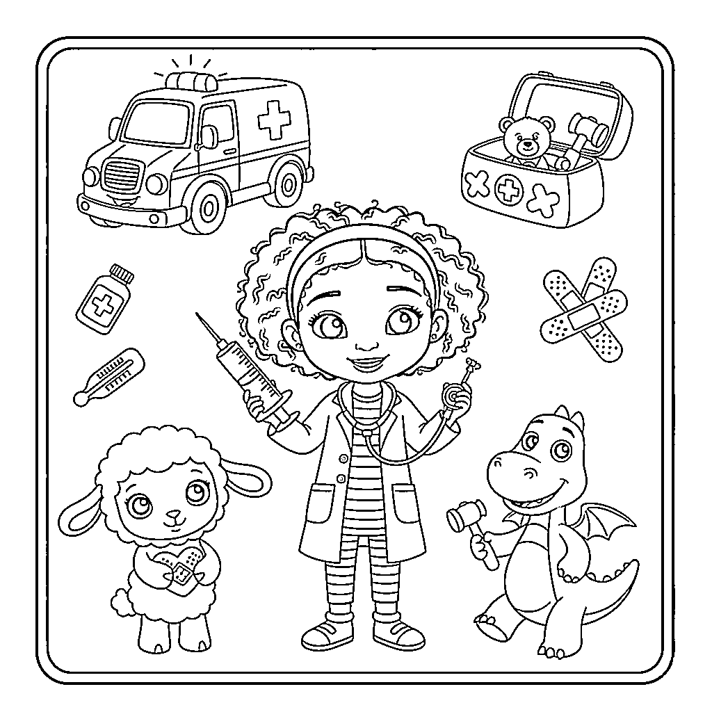 طباعة مجانية لشخصيات دكتور ماكستافينز تلوين