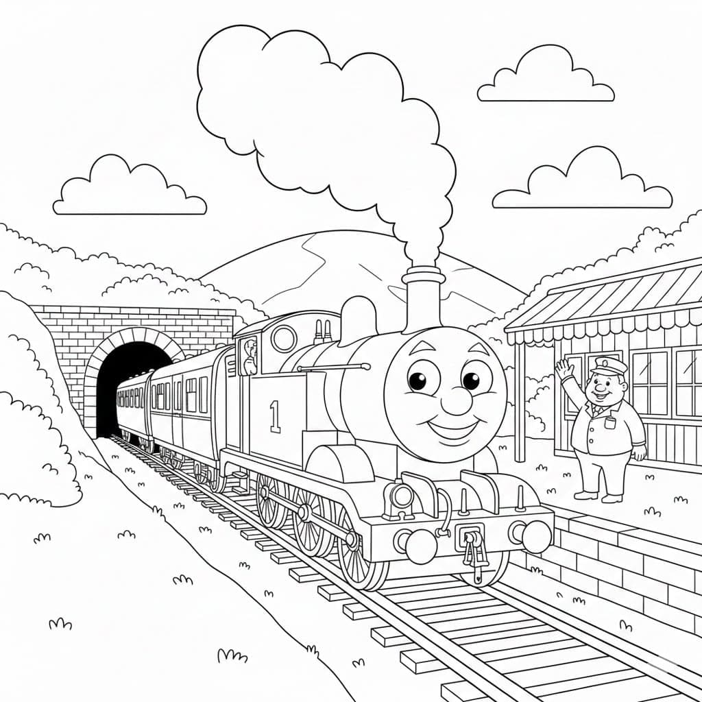 توماس العادي تلوين