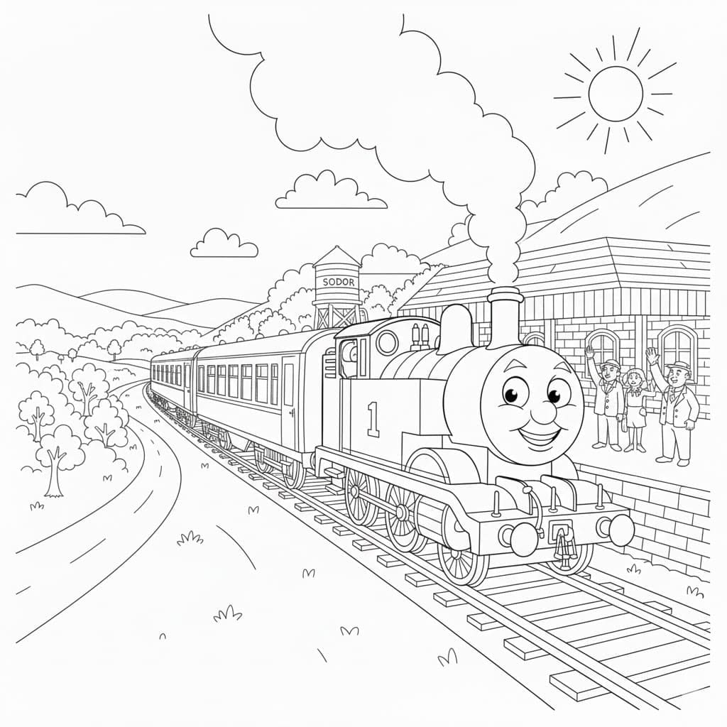 توماس للأطفال مجاناً تلوين