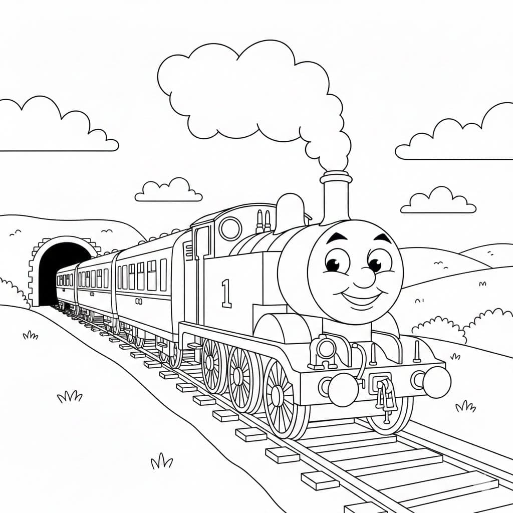 توماس لطيف جداً تلوين