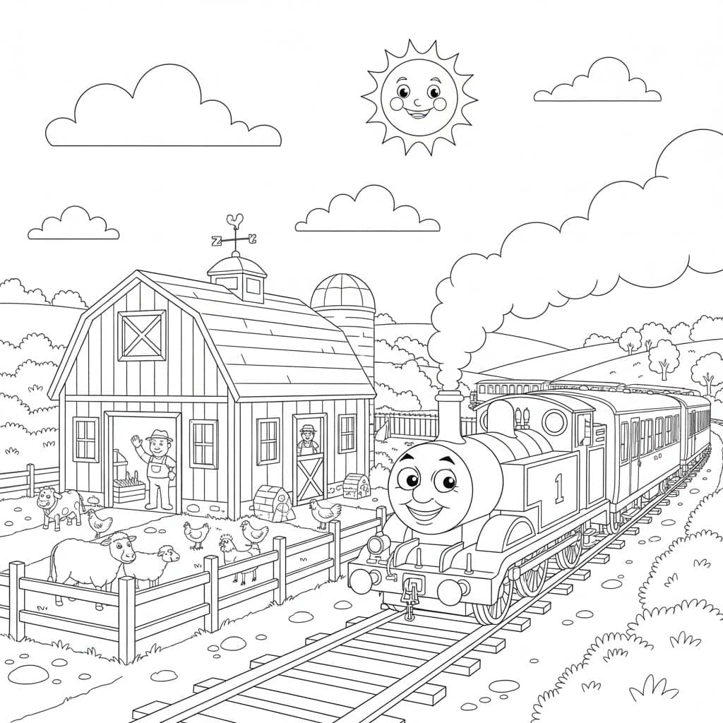 توماس قابل للطباعة مجاناً تلوين