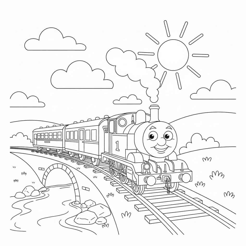 توماس يطبع مجاناً تلوين