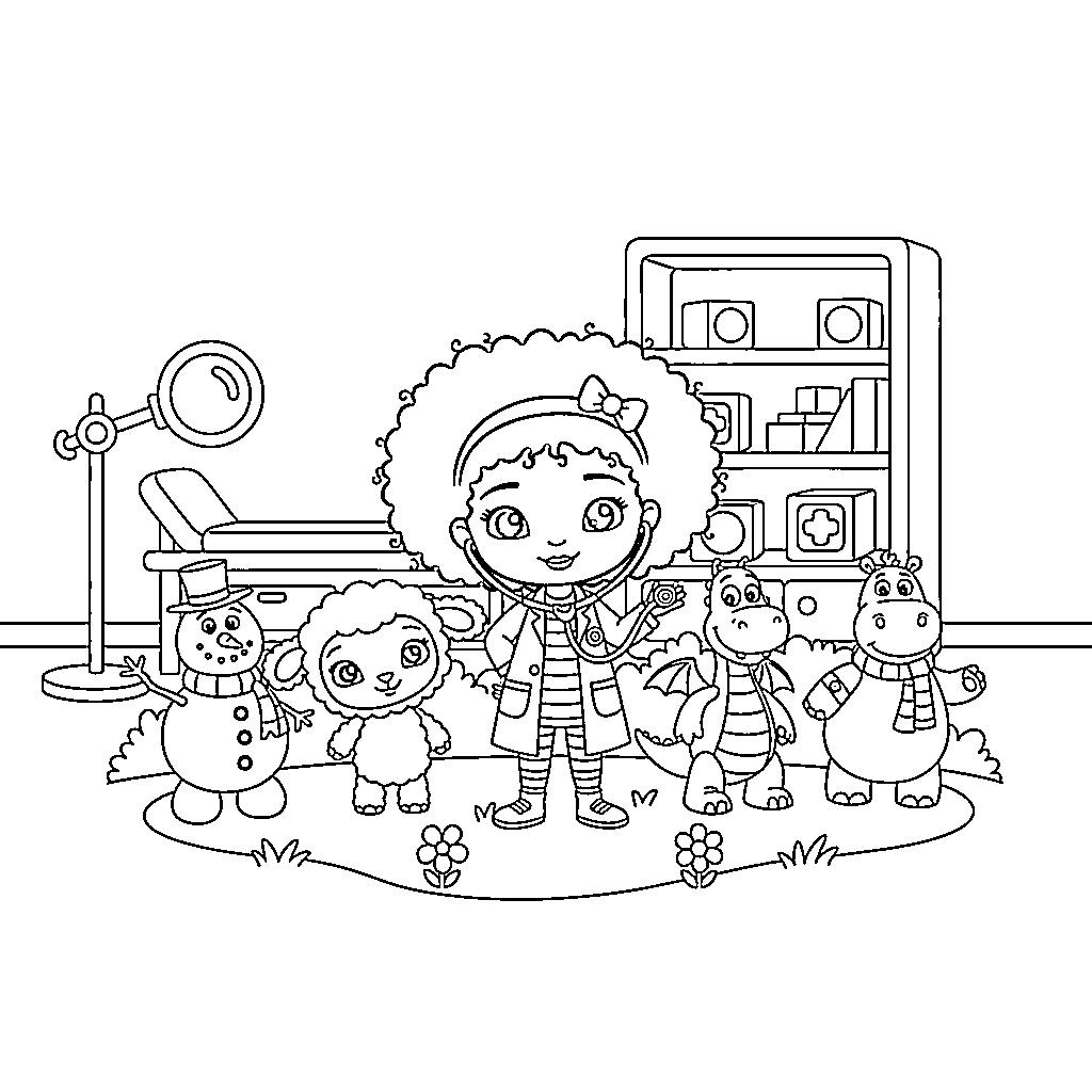 ودود مع دكتور ماكستافينز تلوين