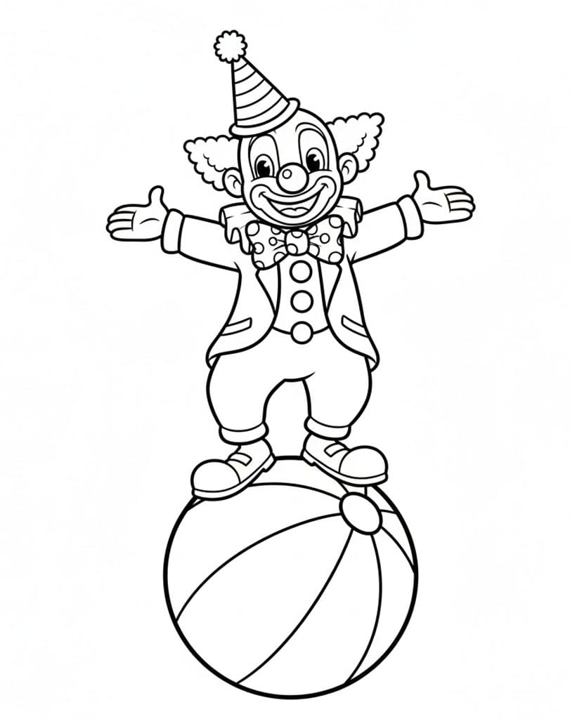 بهلوان الكرة الكبيرة تلوين