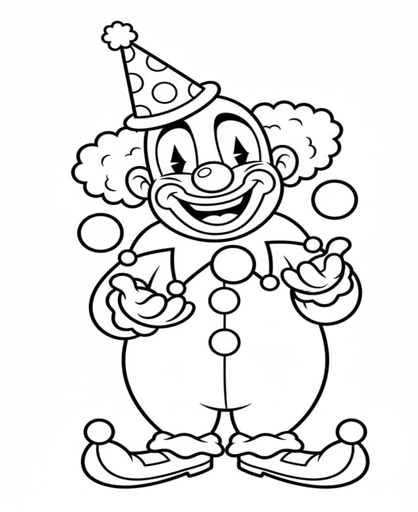 بهلوان مضحك تلوين