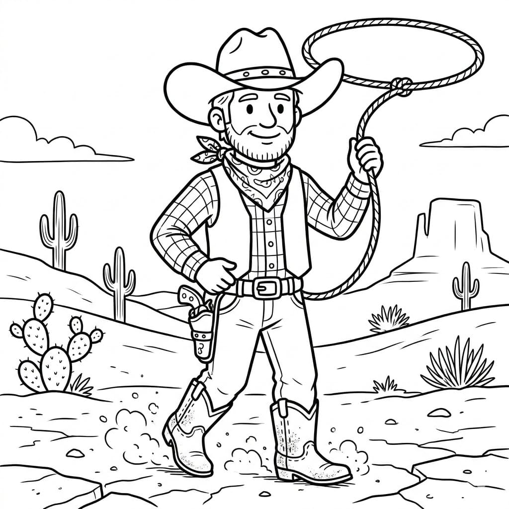 بطل الغرب تلوين