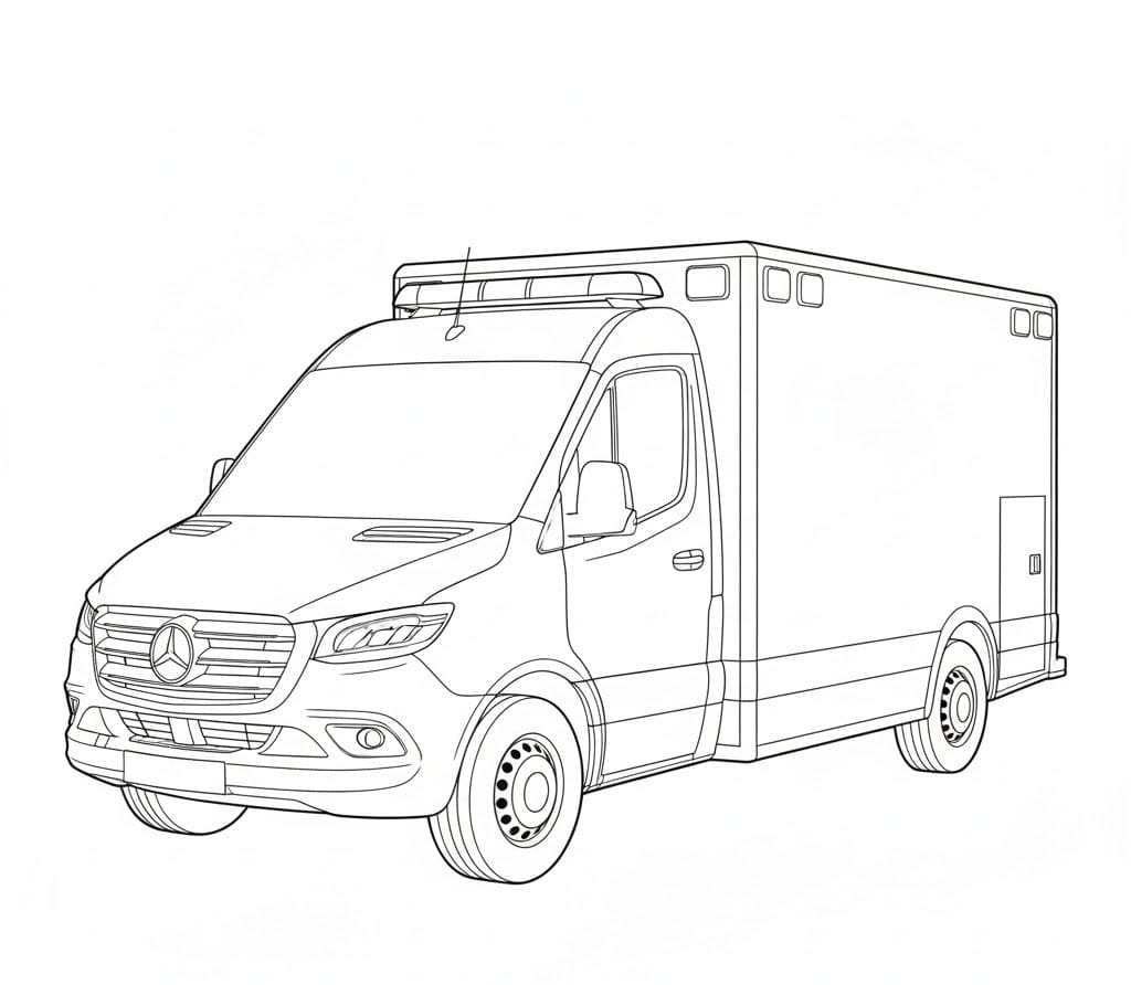 فان مرسيدس بنز حديثة تلوين