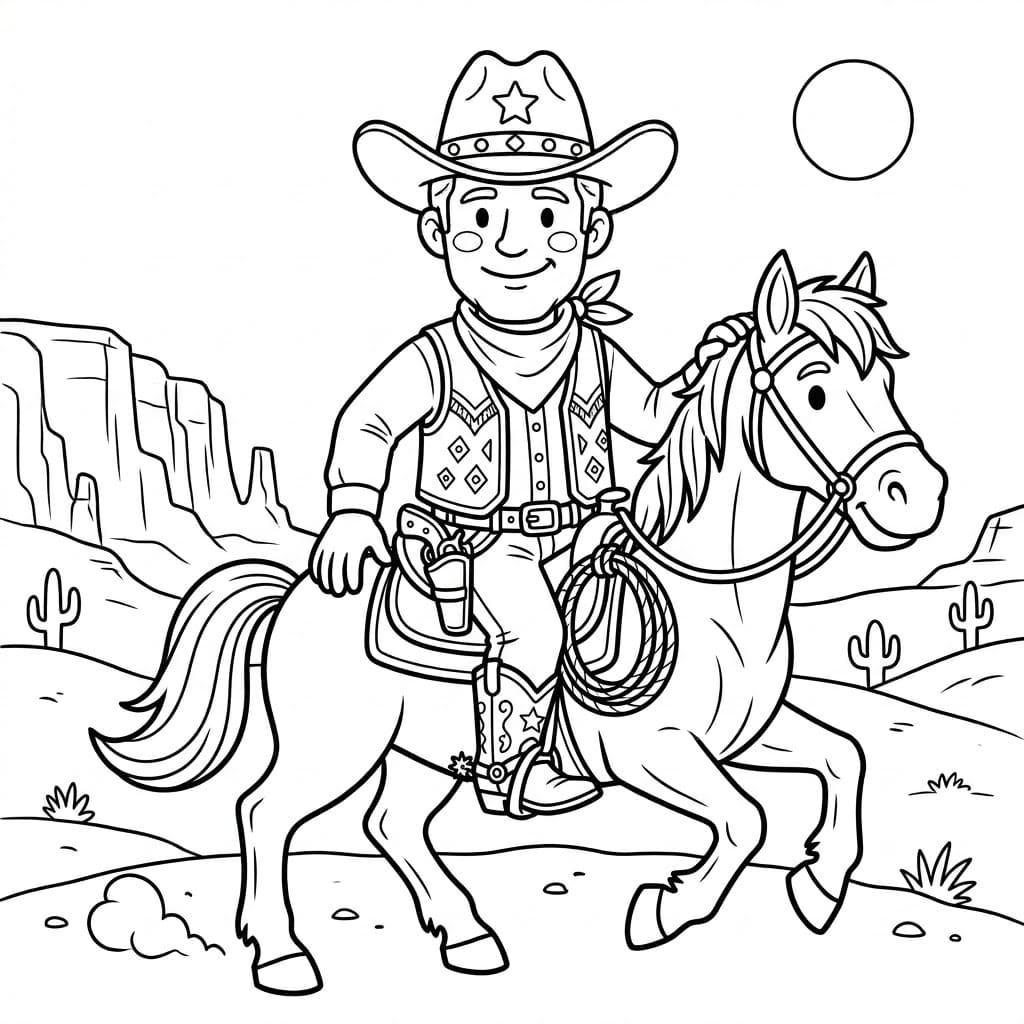 فارس البراري تلوين