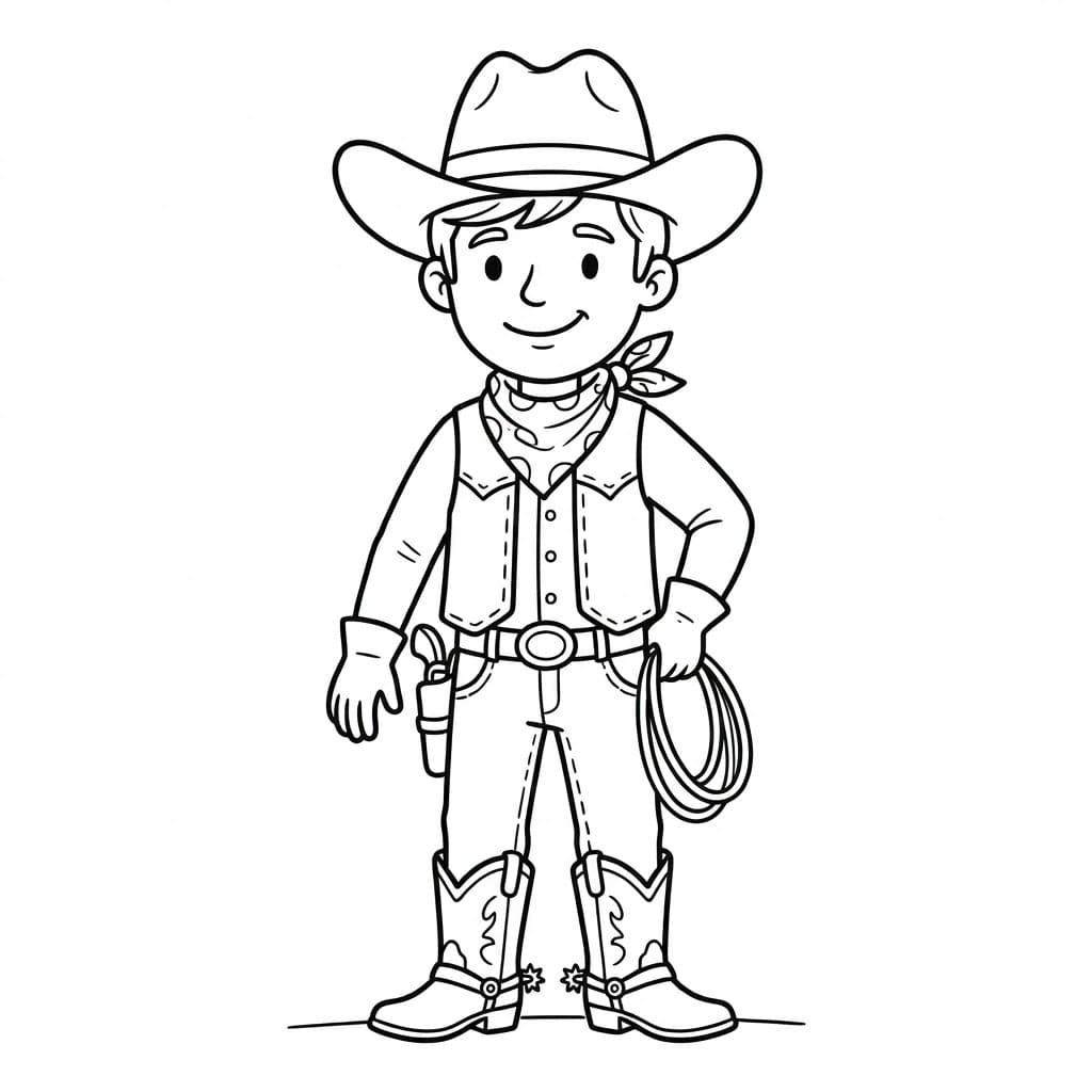 فتى الغرب الشجاع تلوين