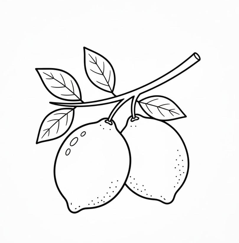 ليمون تلوين