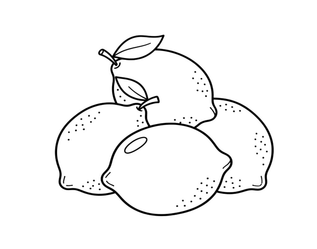 حبات ليمون تلوين