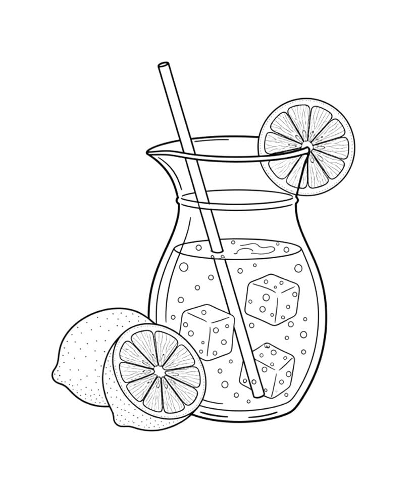 إبريق ليموناضة تلوين