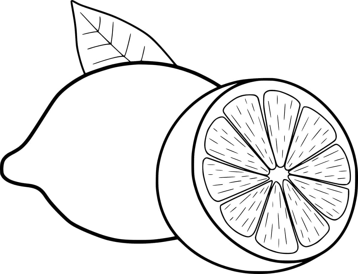 ليمونة ونصف تلوين