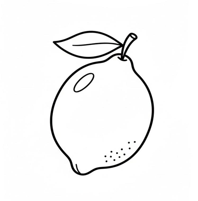 ليمونة طازجة تلوين