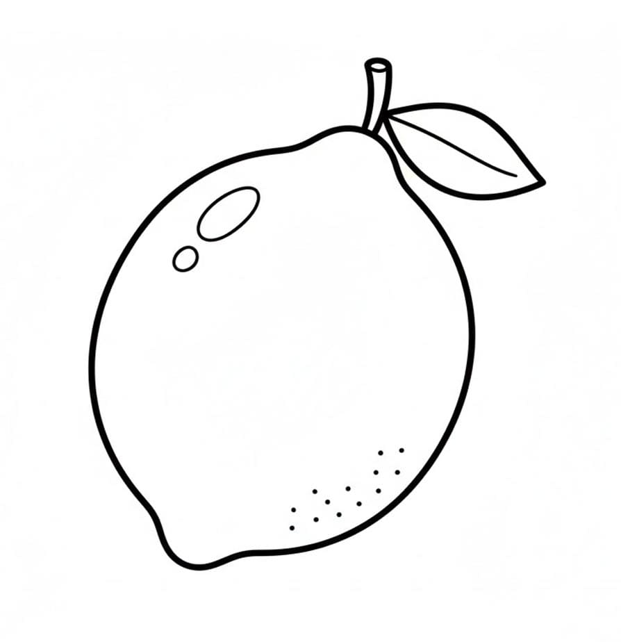 ليمونة ناضجة تلوين