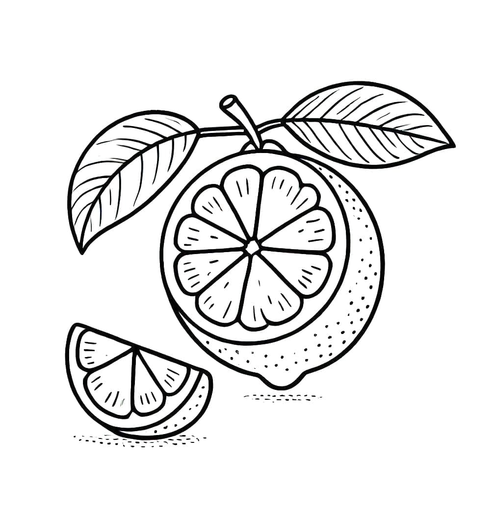 ليمون نصف مجاني تلوين