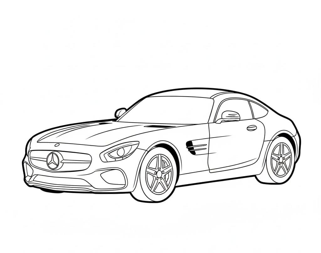 مرسيدس بنز كوبيه فاخرة تلوين