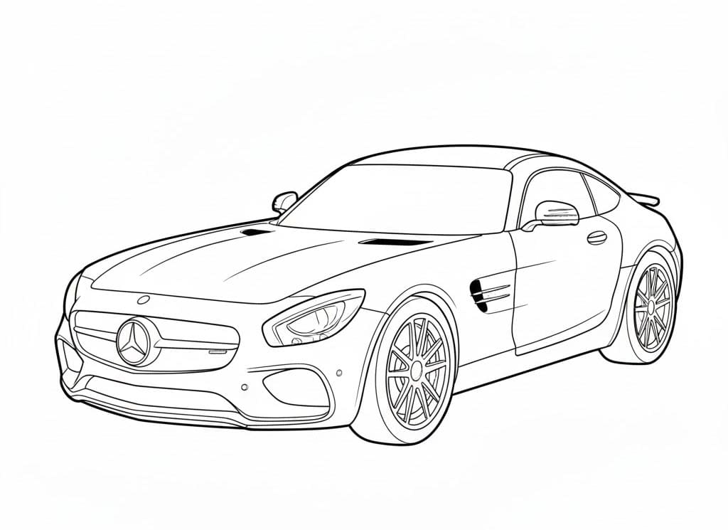مرسيدس بنز كوبيه رياضية تلوين