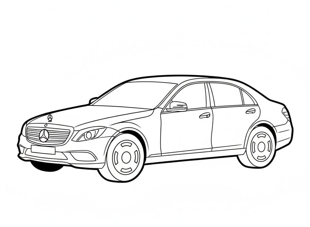 مرسيدس بنز سيدان كلاسيكية تلوين
