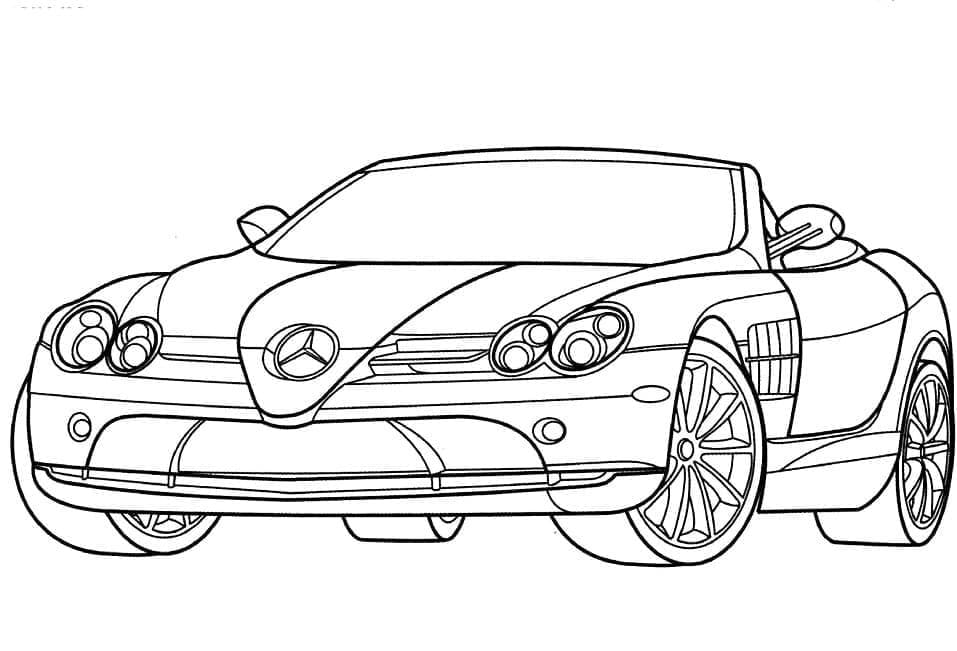 مرسيدس بنز إس إل آر ماكلارين تلوين