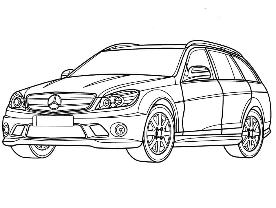 مرسيدس الفئة سي تلوين