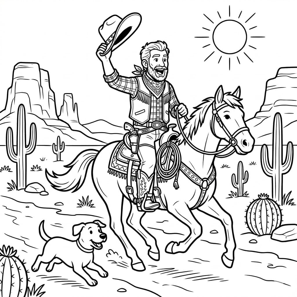 مطارد الغروب تلوين