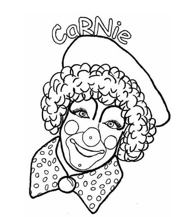 مخطط رأس بهلوان تلوين