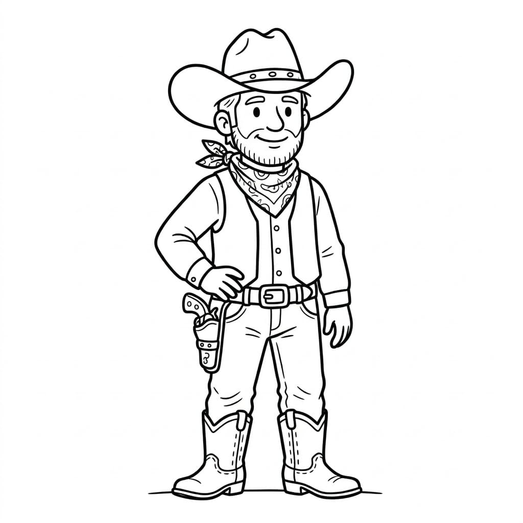 راعي البقر اللطيف تلوين