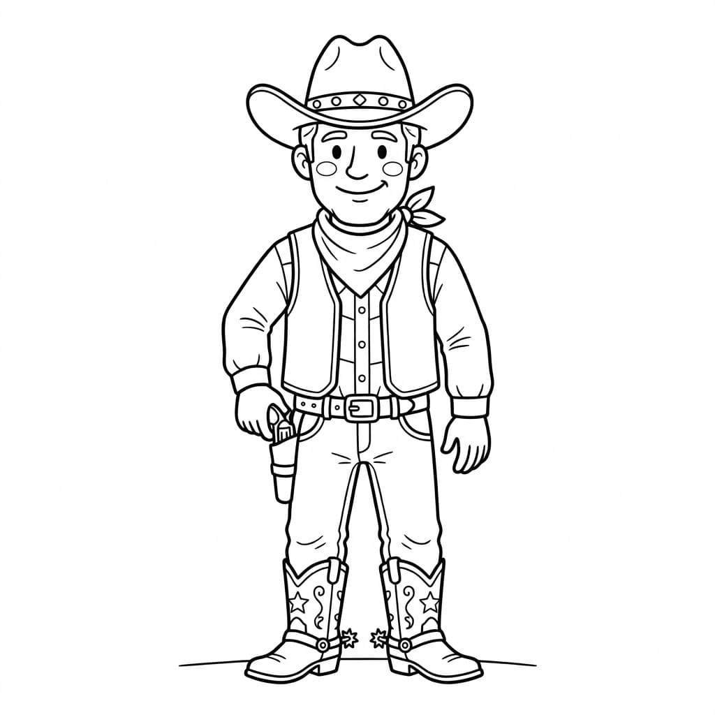 راعي البقر الصغير تلوين