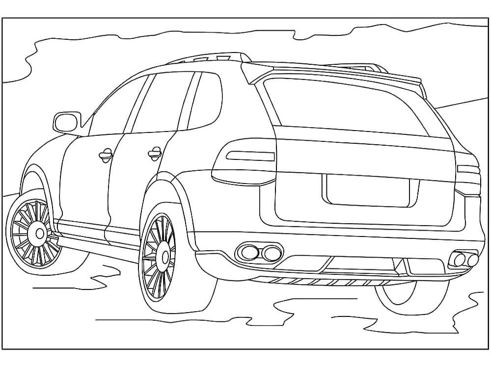 سيارة بورش تلوين