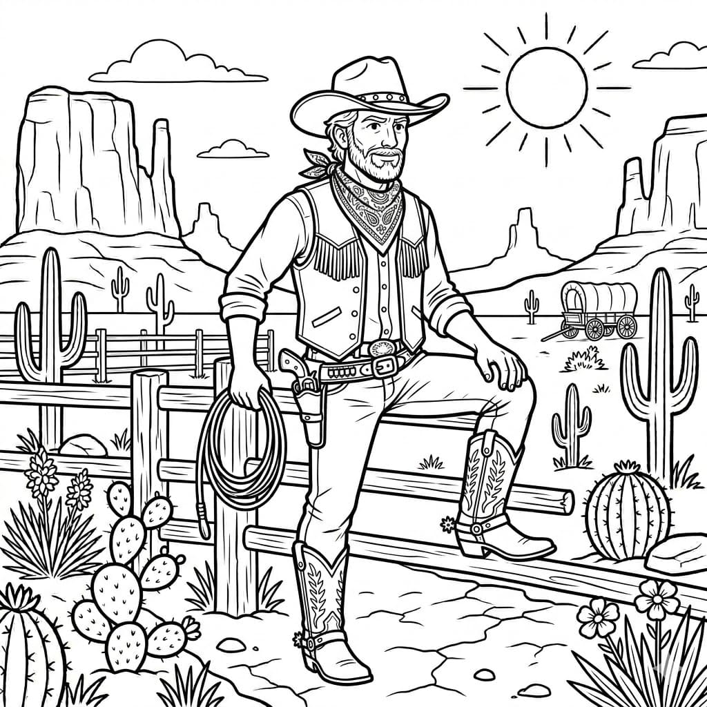 صياد البراري تلوين