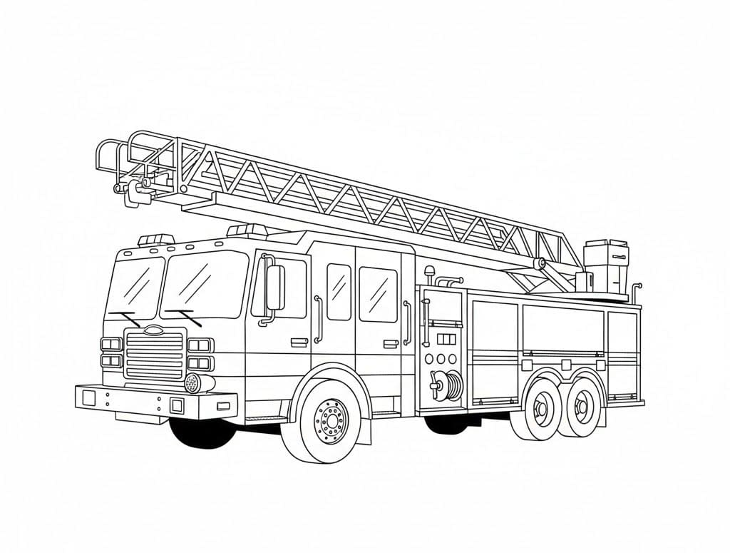 شاحنة إطفاء تلوين