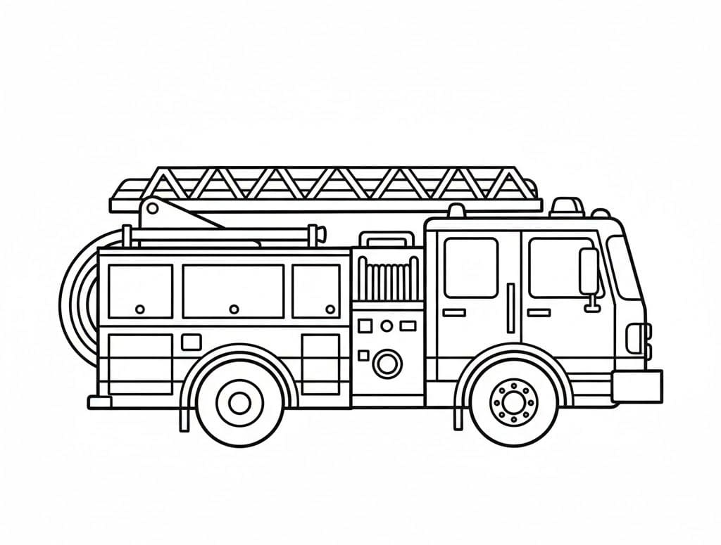 شاحنة إطفاء ثقيلة تلوين