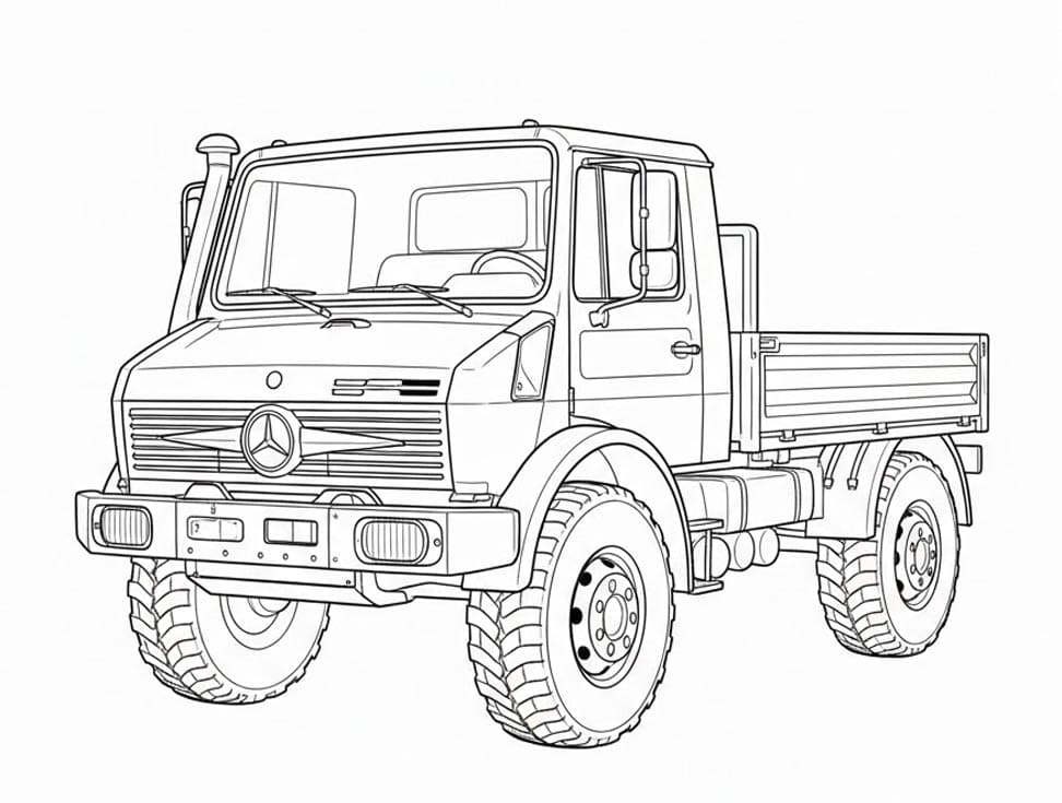 شاحنة مرسيدس بنز للطرق الوعرة تلوين