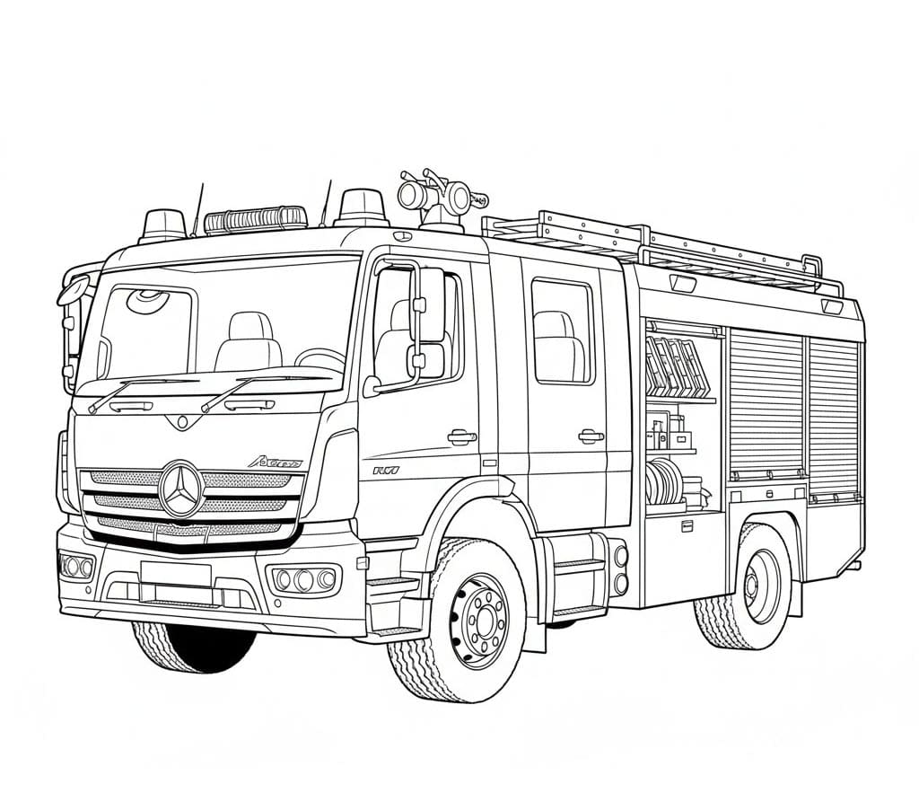 شاحنة مرسيدس بنز خفيفة تلوين