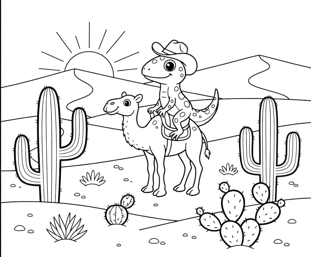 تلوين جمل لطيف تلوين